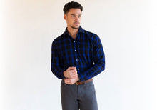 Load image into Gallery viewer, The Cobalt Antonio Check Casual Shirt Casual Shirt- Ledbury