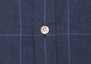 The Dark Blue Arjun Windowpane Dress Shirt