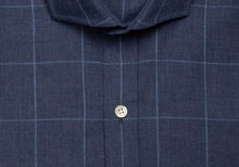 Load image into Gallery viewer, The Dark Blue Arjun Windowpane Dress Shirt