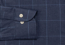 Load image into Gallery viewer, The Dark Blue Arjun Windowpane Dress Shirt