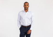 Load image into Gallery viewer, The White Ashby Stripe Dress Shirt