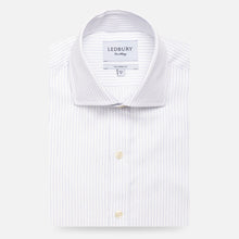 Load image into Gallery viewer, The White Ashby Stripe Dress Shirt