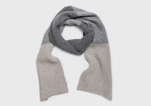 Load image into Gallery viewer, The Grey Heather Britton Color Block Scarf