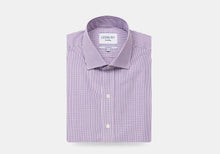 Load image into Gallery viewer, The Purple Coleridge Box Check Dress Shirt