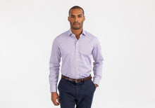 Load image into Gallery viewer, The Purple Coleridge Box Check Dress Shirt