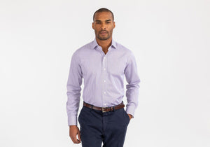 The Purple Coleridge Box Check Dress Shirt
