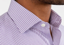 Load image into Gallery viewer, The Purple Coleridge Box Check Dress Shirt