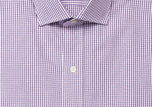 Load image into Gallery viewer, The Purple Coleridge Box Check Dress Shirt