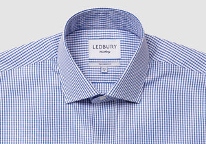 The Blue Coleridge Box Check Dress Shirt