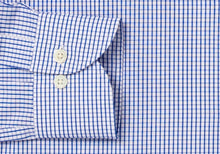 Load image into Gallery viewer, The Blue Coleridge Box Check Dress Shirt