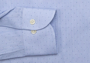 The Blue Conlon Dot Dress Shirt Dress Shirt- Ledbury