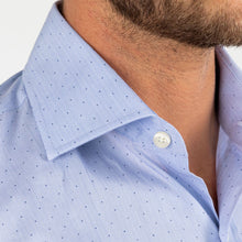 Load image into Gallery viewer, The Blue Conlon Dot Dress Shirt Dress Shirt- Ledbury