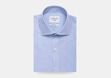 Load image into Gallery viewer, The Blue Conlon Dot Dress Shirt Dress Shirt- Ledbury