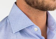 Load image into Gallery viewer, The Blue Conlon Dot Dress Shirt Dress Shirt- Ledbury