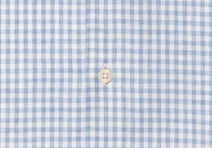 The Light Blue Crosswell Brushed Gingham Casual Shirt
