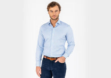 Load image into Gallery viewer, The Light Blue Crosswell Brushed Gingham Casual Shirt