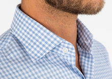 Load image into Gallery viewer, The Light Blue Crosswell Brushed Gingham Casual Shirt