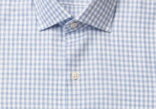 Load image into Gallery viewer, The Light Blue Crosswell Brushed Gingham Casual Shirt