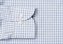 Load image into Gallery viewer, The Light Blue Crosswell Brushed Gingham Casual Shirt