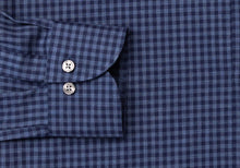 Load image into Gallery viewer, The Dark Blue Heather Crosswell Brushed Gingham Casual Shirt