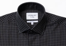 Load image into Gallery viewer, The Charcoal Heather Crosswell Brushed Gingham Casual Shirt