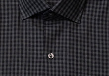 Load image into Gallery viewer, The Charcoal Heather Crosswell Brushed Gingham Casual Shirt