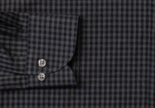 Load image into Gallery viewer, The Charcoal Heather Crosswell Brushed Gingham Casual Shirt