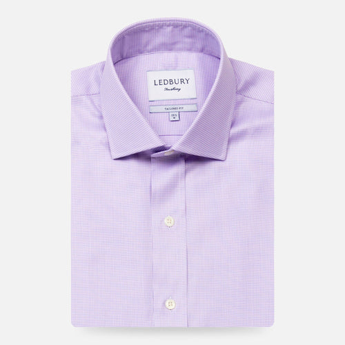 The Lavender Danvers Houndstooth Dress Shirt