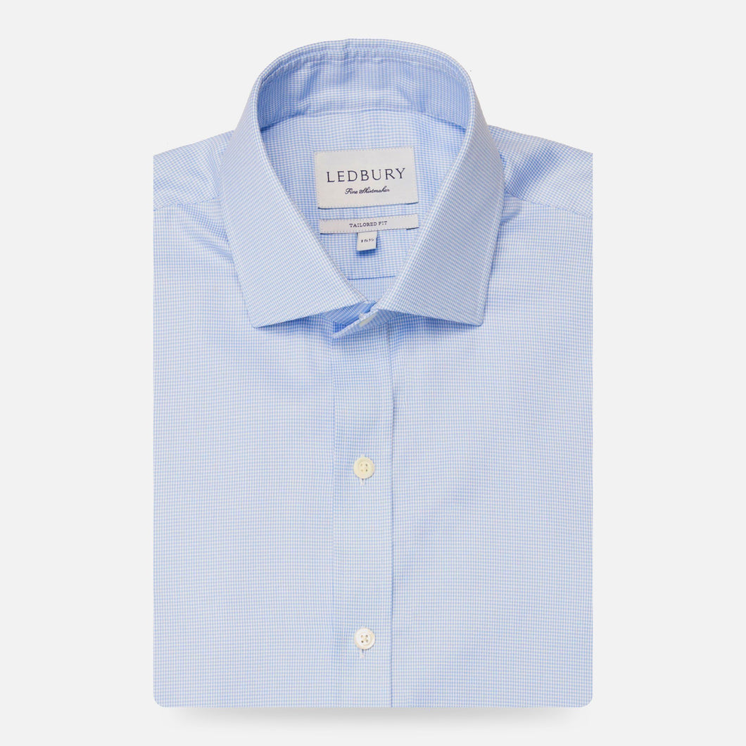 The Blue Danvers Houndstooth Dress Shirt