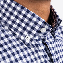Load image into Gallery viewer, The Navy Denman Gingham Casual Shirt Casual Shirt- Ledbury
