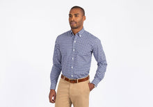 Load image into Gallery viewer, The Navy Denman Gingham Casual Shirt Casual Shirt- Ledbury
