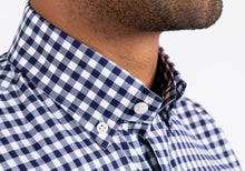Load image into Gallery viewer, The Navy Denman Gingham Casual Shirt Casual Shirt- Ledbury