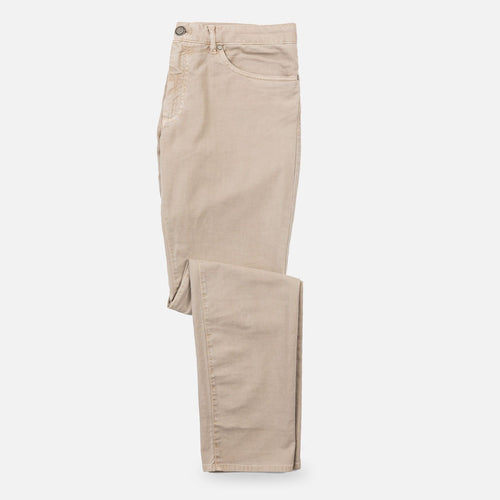 The Khaki Franklin 5-Pocket Washed Twill Pant