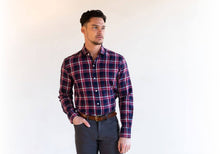 Load image into Gallery viewer, The Red Gennett Plaid Casual Shirt Casual Shirt- Ledbury