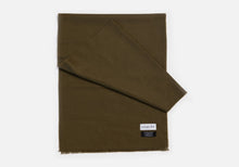 Load image into Gallery viewer, The Dark Khaki Hampden Merino Scarf
