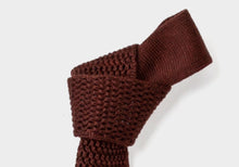 Load image into Gallery viewer, The Burgundy Harlow Knit Tie