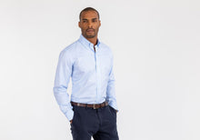 Load image into Gallery viewer, The Blue Hudson Pinpoint Oxford Dress Shirt