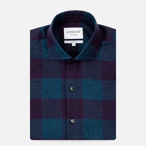 The Blackberry Kenesaw Flannel Casual Shirt Casual Shirt- Ledbury