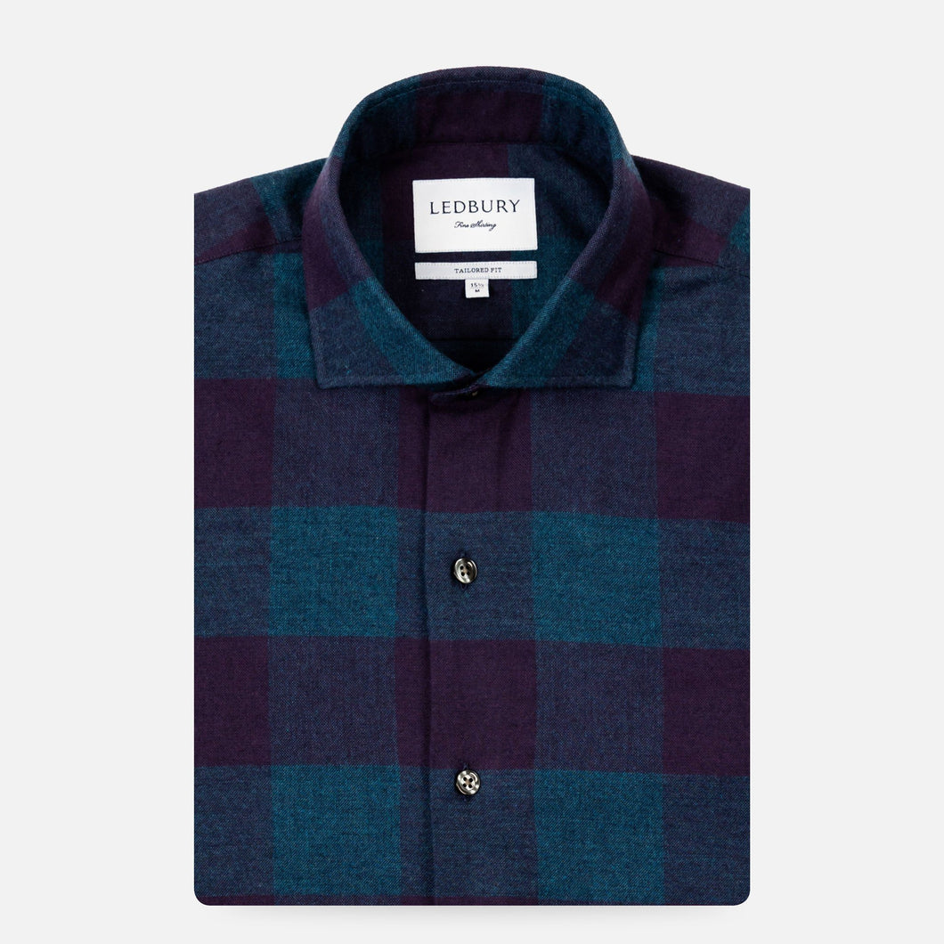 The Blackberry Kenesaw Flannel Casual Shirt Casual Shirt- Ledbury