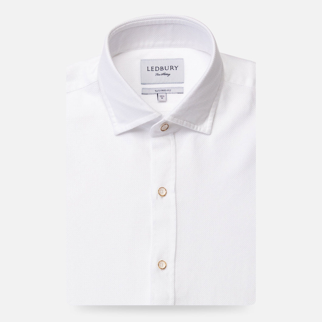 The White Kent Sport Texture Dress Shirt