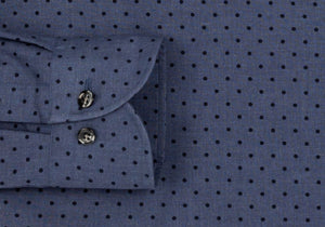 The Cadet Blue Lonsdale Printed Dot Casual Shirt Casual Shirt- Ledbury