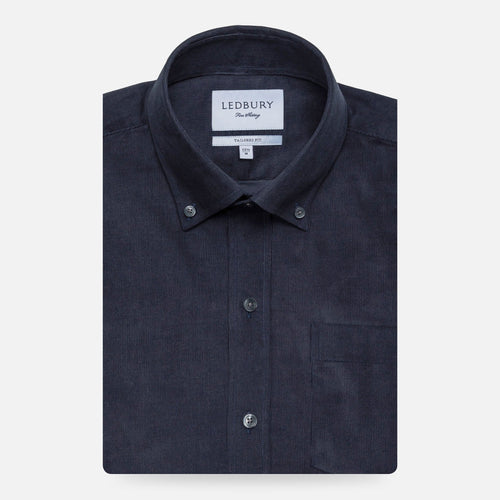 The Navy Mathews Corduroy Casual Shirt