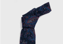 Load image into Gallery viewer, The Navy Pemberton Print Tie
