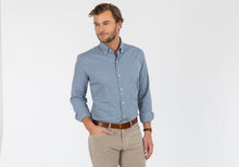 Load image into Gallery viewer, The Light Blue Heather Ryan Brushed Casual Shirt Casual Shirt- Ledbury