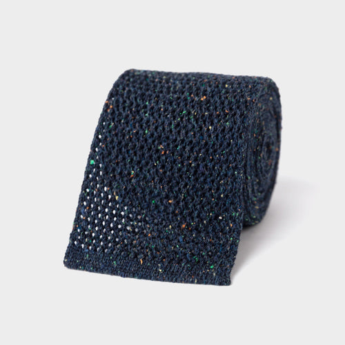 The Navy Wilshire Knit Tie
