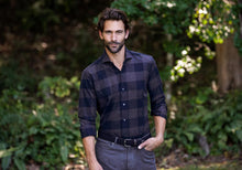 Load image into Gallery viewer, The Navy Kenesaw Flannel Casual Shirt