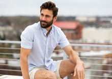 Load image into Gallery viewer, The Blue Short Sleeve Wysall Stripe Casual Shirt Casual Shirt- Ledbury