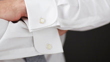 Load image into Gallery viewer, White Fine Twill French Cuff Dress Shirt