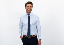 Load image into Gallery viewer, The Blue Fine Twill Spread Dress Shirt Dress Shirt- Ledbury