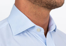 Load image into Gallery viewer, The Blue Fine Twill Spread Dress Shirt Dress Shirt- Ledbury